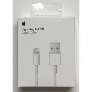 Apple ME291AM/A 0.5 Meter Lightning to‎ USB Cable For iPhone 14/13/12/11/XR/XS/8
